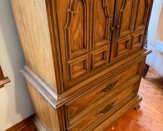 Stanley Mediterranean Style Gentleman’s Door Chest $300.00. 39”w 19” d 52” t