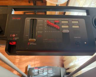 Pro Form Space Saver electric treadmill $150.00. 66”L 30”w 62”t