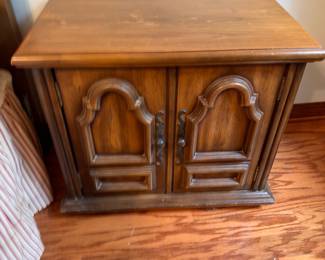 Stanley Mediterranean Style night stand $60.00. 26”w 16”d 23”t