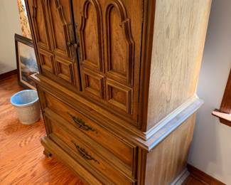 Stanley Mediterranean Style Gentleman’s Door Chest $300.00. 39”w 19” d 52” t