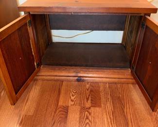 2 Door Cedar cabinet $80.00. 28.5”w 16.5” d 20”t