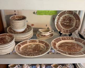 “Fair Winds” by Alfed Meakin Staffordshire England. 90pieces service for 12 plus extra and serving $600.00 set