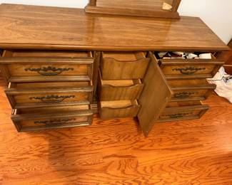Stanley Mediterranean Style Dresser w mirror