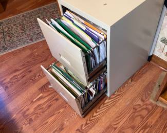 2 drawer metal file cabinet $30.00