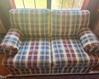 Massoud Red & Green Loveseat $350.00   62”L 34” D 36”T
