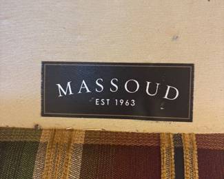 Massoud Red & Green Sofa $450.00.   82”L 34” D 36”T