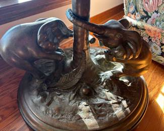 Elephant Table $185.00.    23” diameter 24.5” t