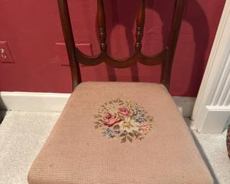 Only $1Only $15. Antique chair with needlepoint seat. Text Mike 352-281-1822 if you want to buy it.