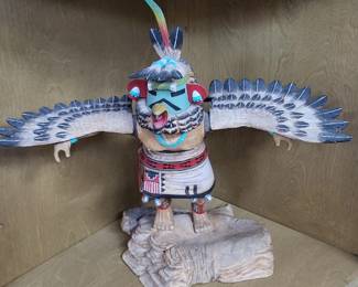 Hopi Eagle (Kwahu) Katsina Kachina Doll By Merrill Howard