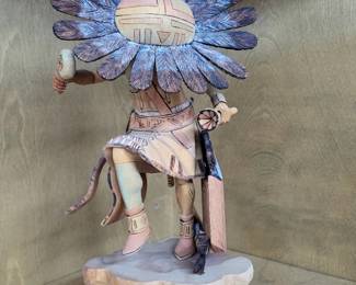 Hopi Tawa (Sunface) Kachina Doll By Late Master Artist  Coolidge Roy Jr
