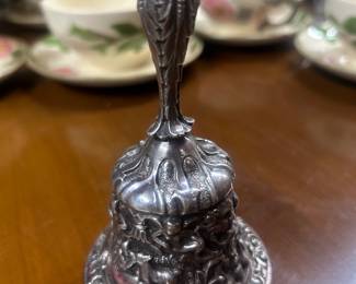 Florentine style silver plate bell