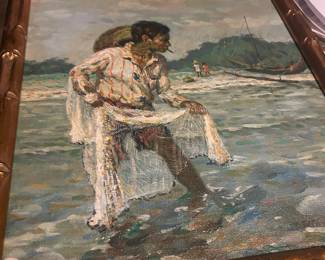 Loreto Racuyo, oil on panel