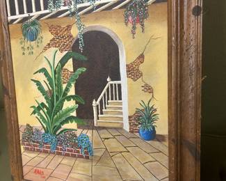 Signed French Quarter patio
