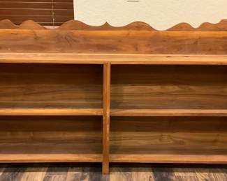 Handmade Solid Wood Double Bookcase