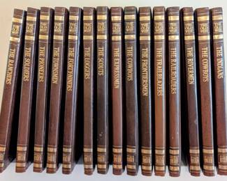 15 Old West Books by TimeLife, Leather Hardcover