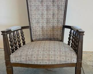 Vintage High Back Armchair