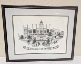 Montage Print University of Missouri by Robin Lauersdorf
