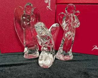 Baccarat Crystal Nativity Angels
