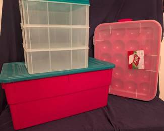 Christmas Ornament Storage Containers