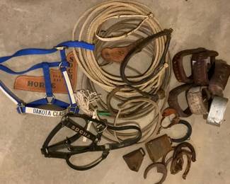 Horse Tack, Shoes, Cowbells  More