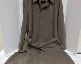 Joseph Abboud Lined Trench Coat Size 42L