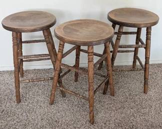 Three Wooden Stool