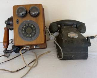 Vintage Federal Telephone  Radio Co Crank Telephone  More