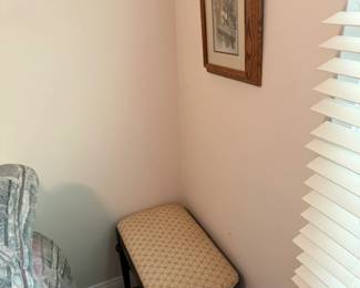 Piano Bench & wall art