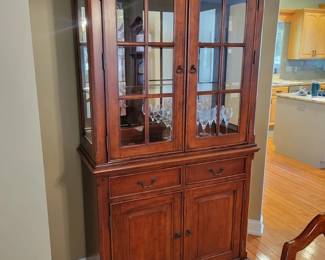 hina Cabinet, 42 ½” Wide, 79” Tall and 18” Deep. Note: See lot 1 for matching dining room table.