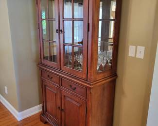 hina Cabinet, 42 ½” Wide, 79” Tall and 18” Deep. Note: See lot 1 for matching dining room table.
