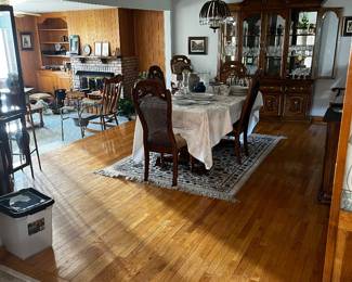 China cabinet and china and vintage pieces