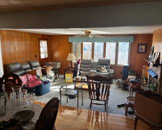Furniture, lamps, rocking chair, miscellaneous