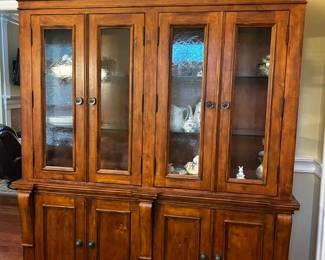 Solid birch sideboard/hutch