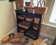 Longaberger Baskets; lots of vintage and hard to find baskets; almost all have liners and plastic inserts