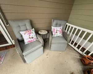 Reclining Outdoor chairs w/ cushions