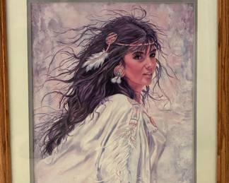 Framed portrait artwork