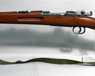 Carl Gustafs Stads Gevarsfaktori 1916 Bolt Action Rifle SN# 87440, Canvas Sling, Cal Believed To Be 6.4x55mm Swedish Mauser