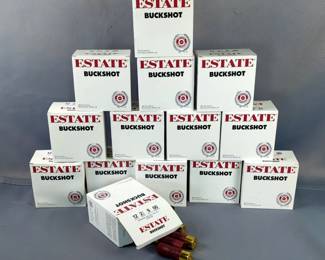 Estate Buckshot 12 Ga Buckshot Shotgun Shells, Approx 330Rds