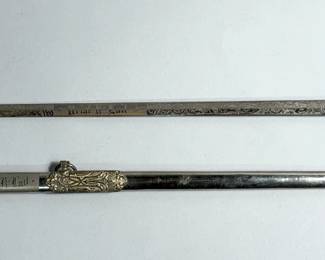 Masonic Cermonial 28" Sword In Decorative Sheath