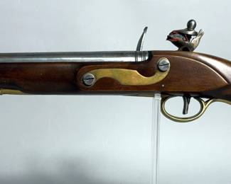 EIG Flintlock Pistol SN# Not Found, Crown Over GR Mark On Lock