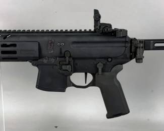Sig Sauer MPX 9x19 Pistol SN# 62F009091, Folding Stock, Flip Up Peep Sights, 5 Total Mags, Includes Extra Midwest Industries 9mm Nato Barrel With Shroud And Instructions, In Daniel Defense Hard Case