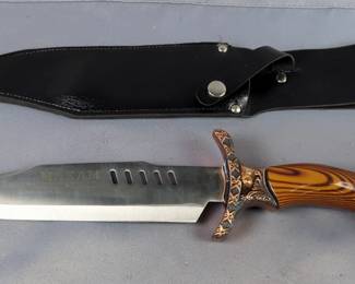 Maxam 9" Fixed Blade Bowie Knife Including Sheath