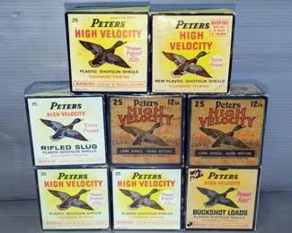 Peters High Velocity, 12 Ga Ammo, Approx Qty 200 Rds