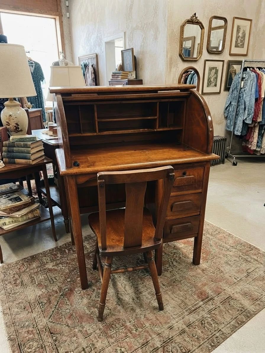 ANTIQUE CHILDS DESK WITH CHAIR $149-