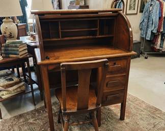 ANTIQUE CHILDS DESK WITH CHAIR $149-