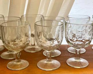 MCM CITY CAFE-GARWOOD THUMBPRINT WATER/TEA GOBLETS