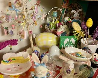 EASTER TREE, AND BUNNIES GALORE