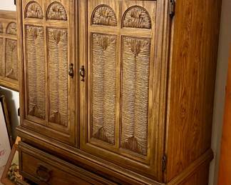 MCM GENTLEMAN’S ARMOIRE FEATURING TEXTURED RUSH