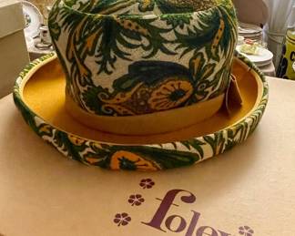 MCM FLORAL TAPESTRY PATTERNED HAT FROM FOLEYS