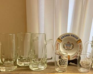 VINTAGE BEER MUGS, GRAND PRIZE BEER CUP AND ASHTRAY